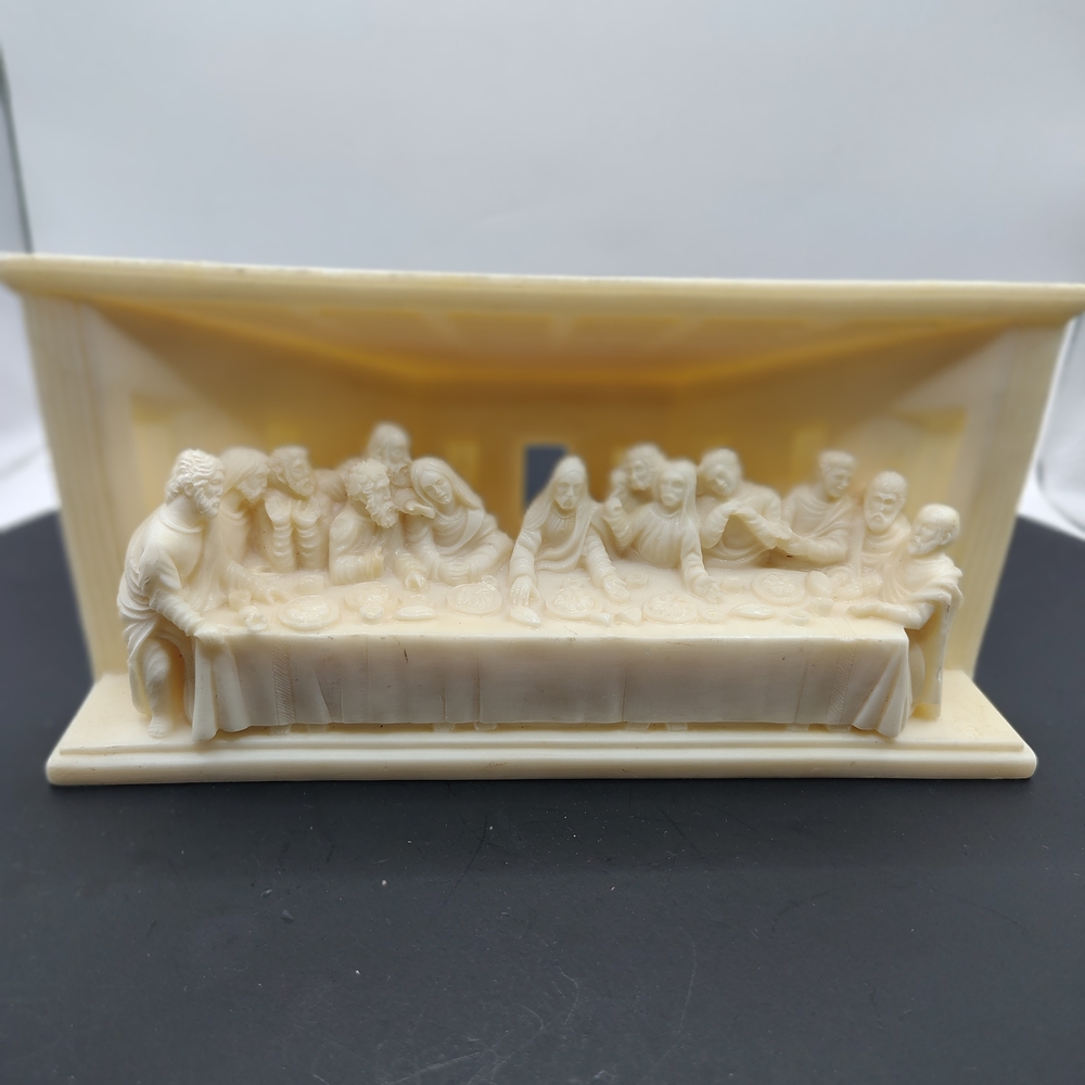 A. Lucchesi Cream Last Supper Figurine